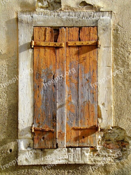 Window Shutters Old Window Frame House Window