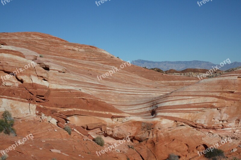 Usa Nevada Valley Of Fire The Wave Free Photos