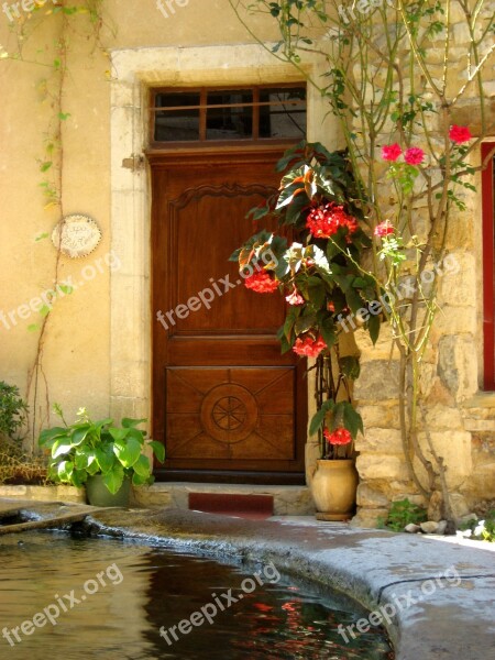 Door Entrance Séguret Vaucluse Provence-alpes-côte D'azur