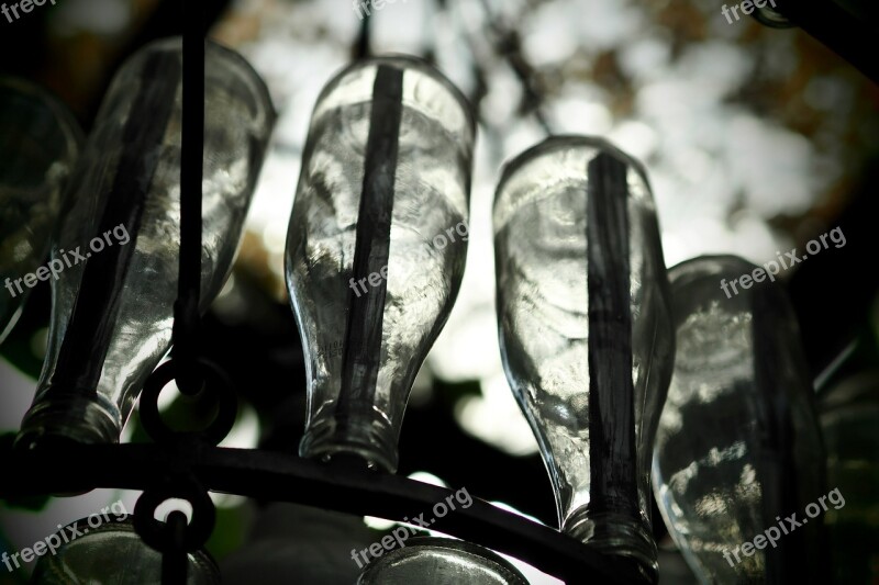 Bottle Of Water Chandelier Lamp Art Work The Bottle Upside Down