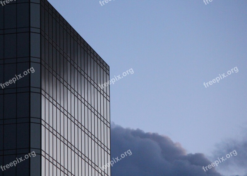 Building Reflection Windows Business Building Business