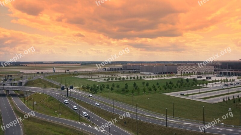 Tempelhof Clouds Orange Road Autos