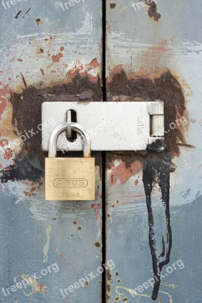 Lock Rust Closed Locked Padlock