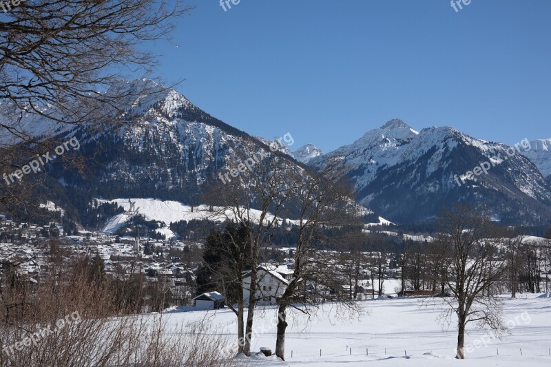 Geis Foot Shadow Mountain Oberstdorf Ski Jump Small Kleinwalsertal