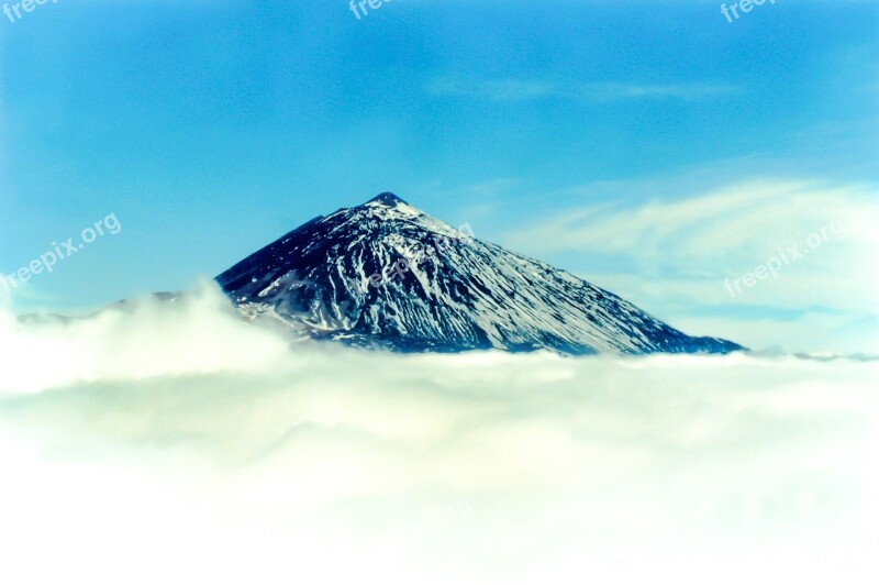 Teide Volcano Mountain Pico Del Teide Canary Islands