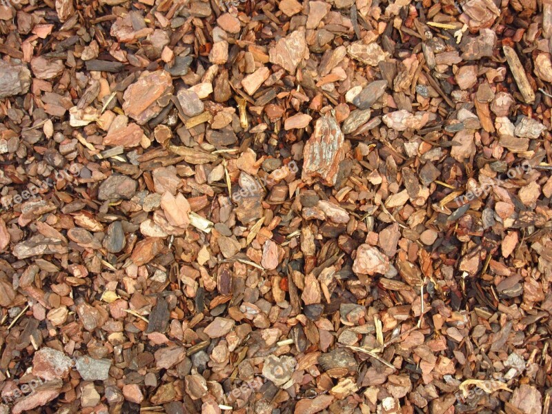 Bark Mulch Ground Snippets Crushed Texture