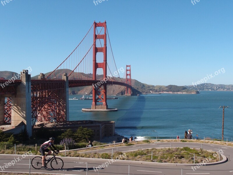 Golden Gate San Francisco California Bay Golden Gate Bridge