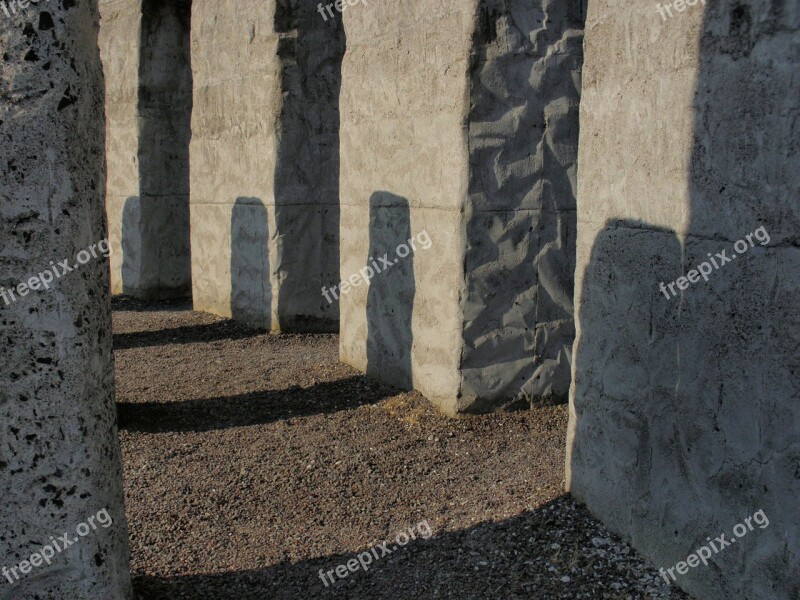 Maryhill Stonehenge Replica Shadows Abstract Free Photos