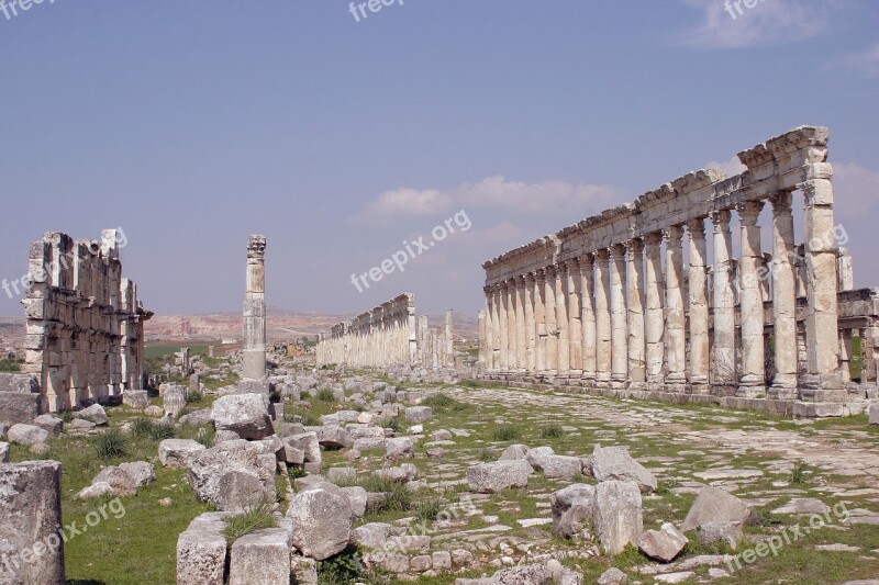 Aphamia Byzantisch Syria Ancient Cities Free Photos