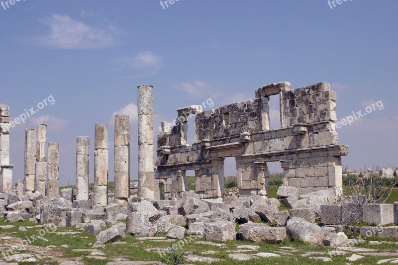 Aphamia Byzantisch Syria Ancient Cities Free Photos