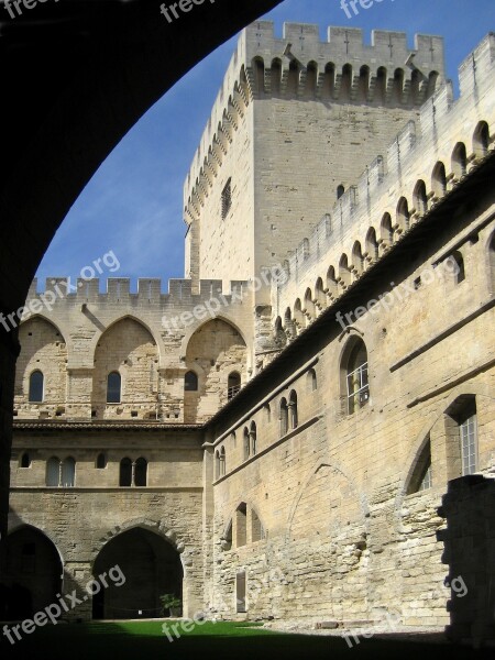 Palace Of The Popes Avignon Vaucluse France Palace