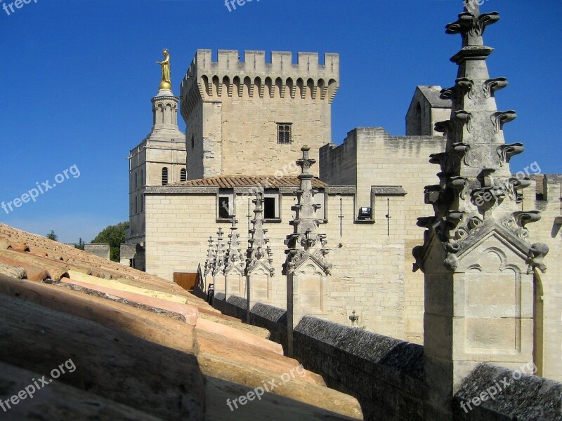 Palace Of The Popes Avignon Vaucluse France Palace