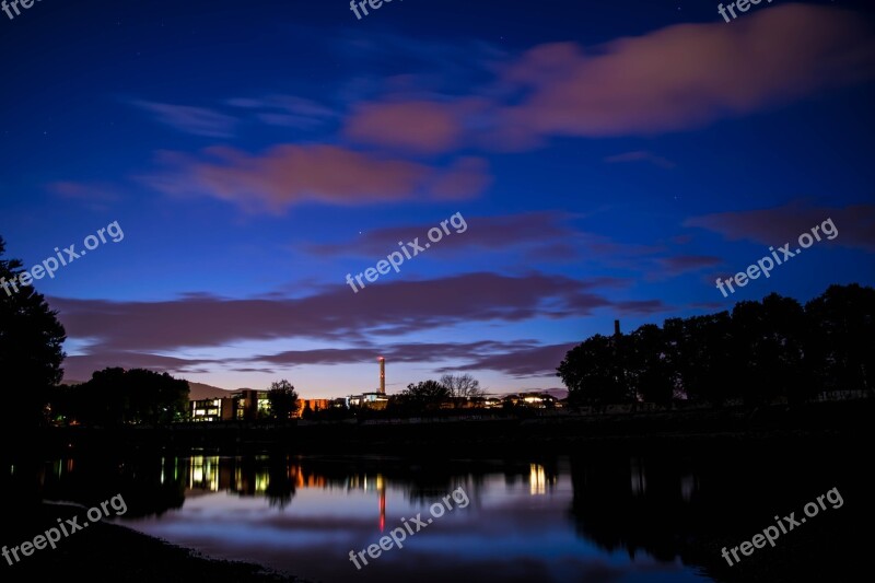 Long Shutter Speed Budapest Hungary Long Exposure Light On