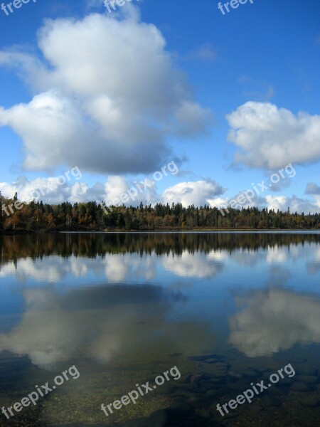 Moon Lake Riding Mountain National Park Clouds Manitoba Free Photos