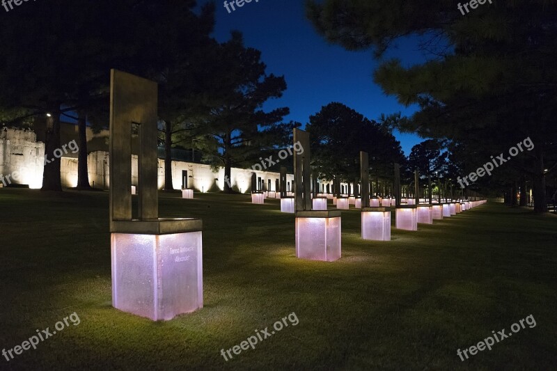 Memorial Chairs Night America Usa