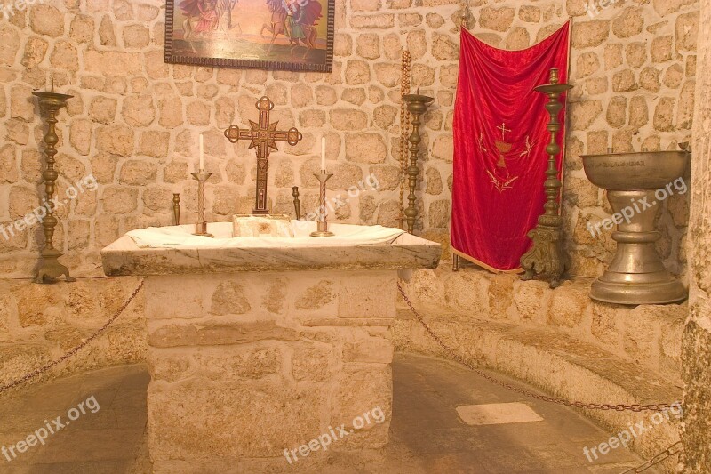 Syria Seidnaya Maalola Christlisches Villages Oldest Altar In The World