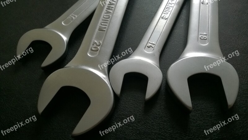 Tool Wrench Workshop Metal Sizes