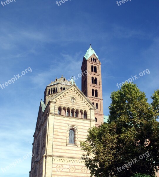 Church Trees Tower Building Fortress