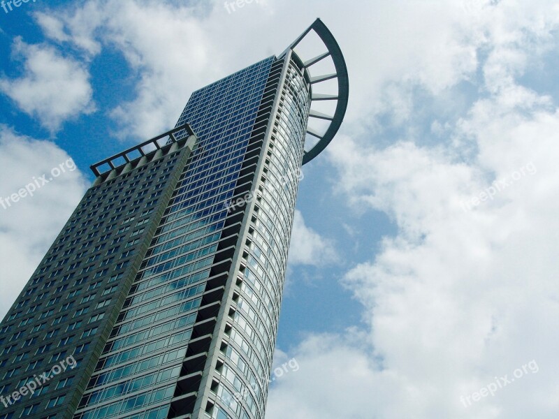 Frankfurt Skyscraper Sky Gloss Mirror