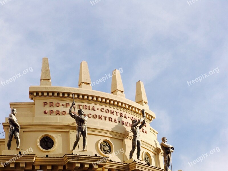 Facade Sculpture Roof Sardinia Italy