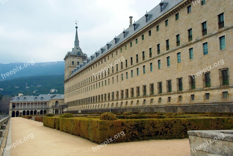 Spain Escorial Castle Royal Residence Facade