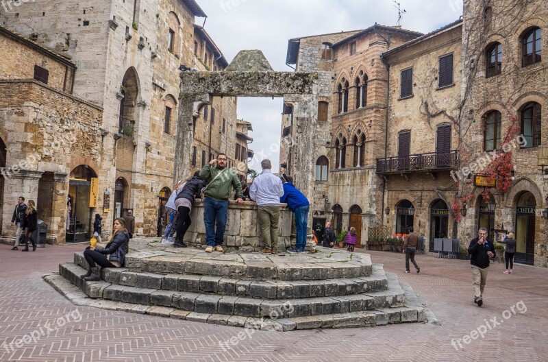 San Gimignano Italy Tuscany Architecture Ancient