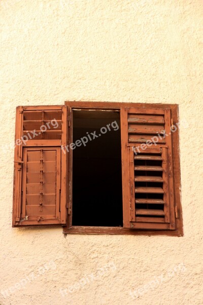 Window Shutters Wooden Shutters Facade Open