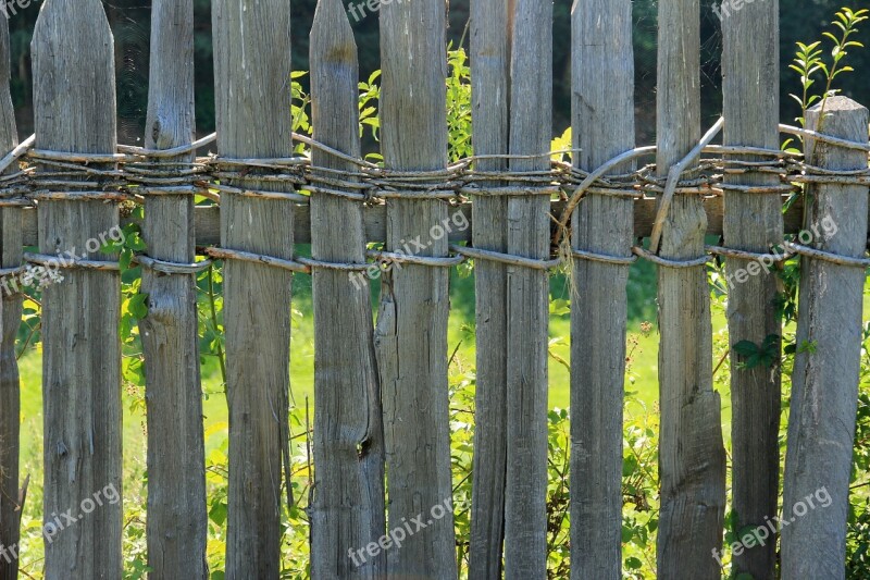 Fence Wood Fence Wood Limit Weathered