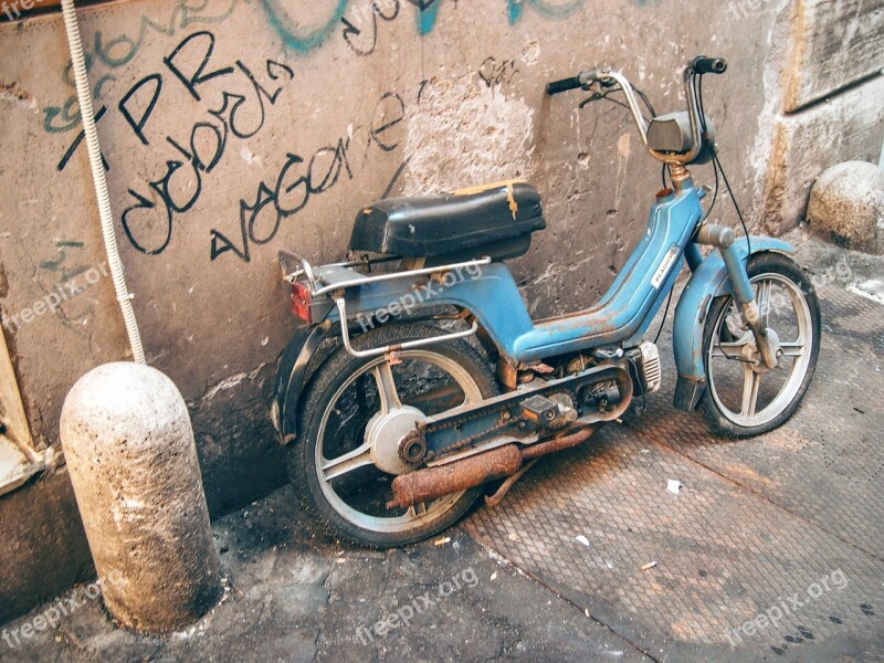 Moto Motorcycle Dirty Vehicle Moped