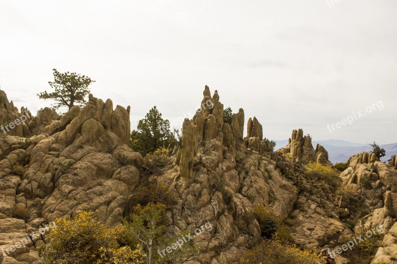 Rocks Mountains Hiking Nature Landscape