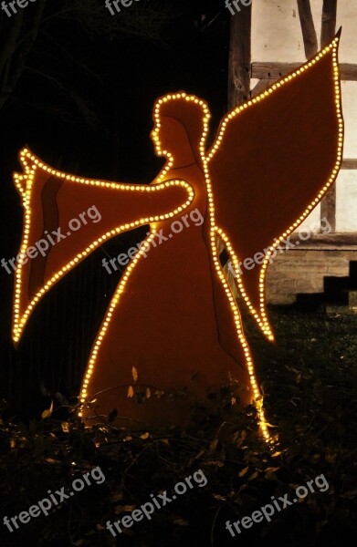 Luminous Angel Open Air Museum Christmas Bright Lamp