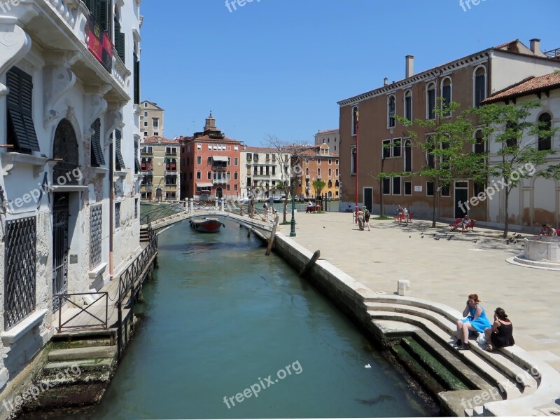 Venice Rio Bridge Wharf Piazetta