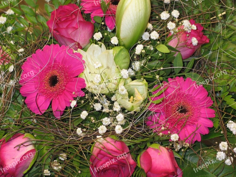 Bouquet Give Flowers On Table Give Pleasure Flowers