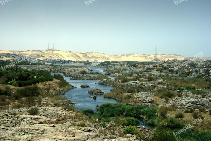 Nile River Egypt Rapids Aswan