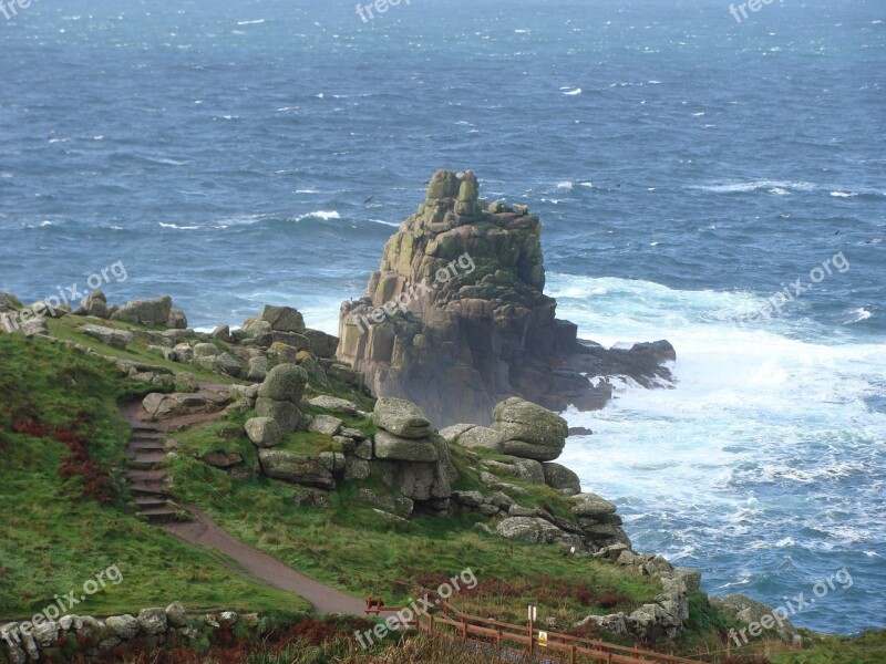 England Lands End Coastline Free Photos