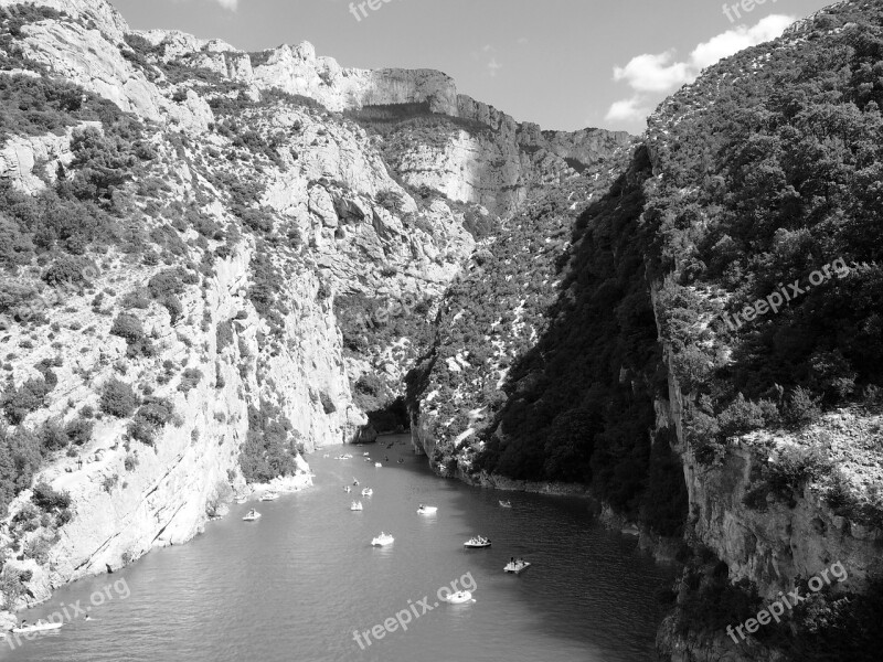 Canyon Canoe Black White River Mountains