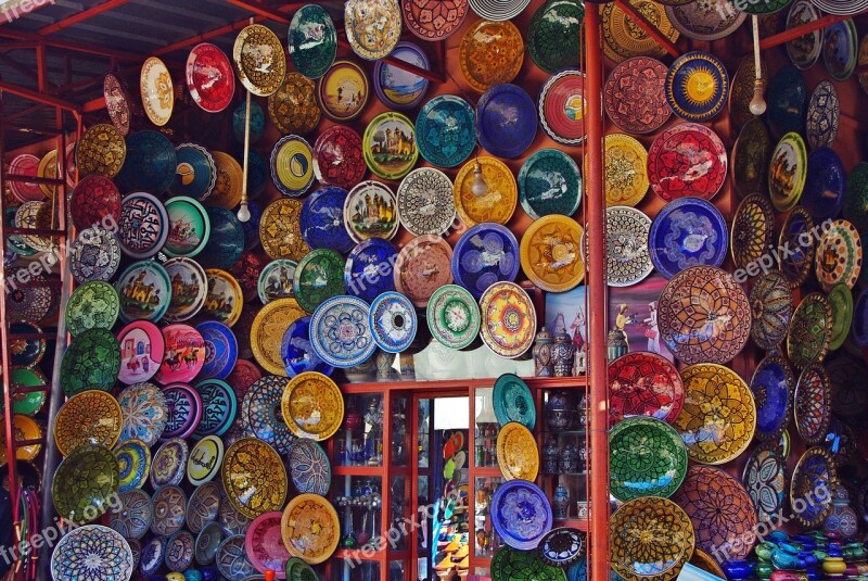 Morocco Marrakech Market Souk Display