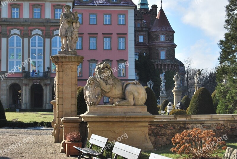 Poland Książ Castle Monuments Free Photos