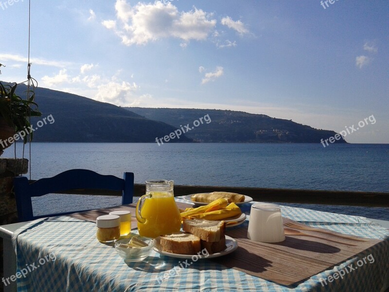 Breakfast Sea Food Healthy Orange Juice