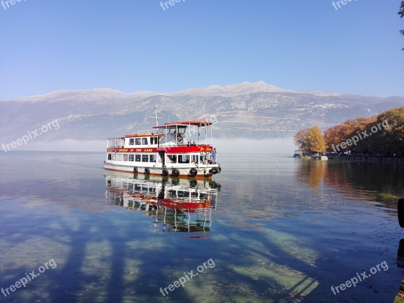 Ioannina Lake Boat Greece Free Photos