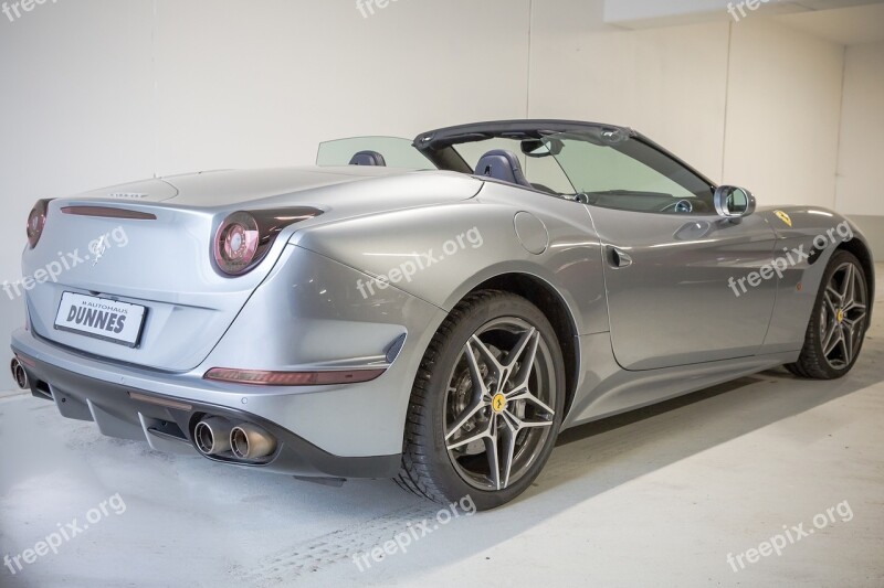 Ferrari F599 Silver Convertible Rear