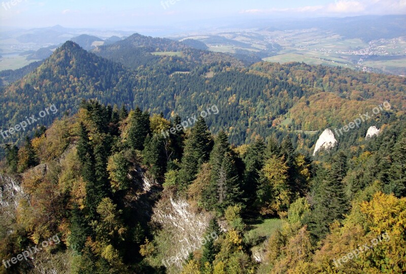 Pieniny Poland Landscape Mountains Hiking Trails