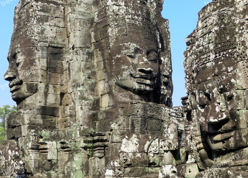 Cambodia Angkor Religion Temple Bayon