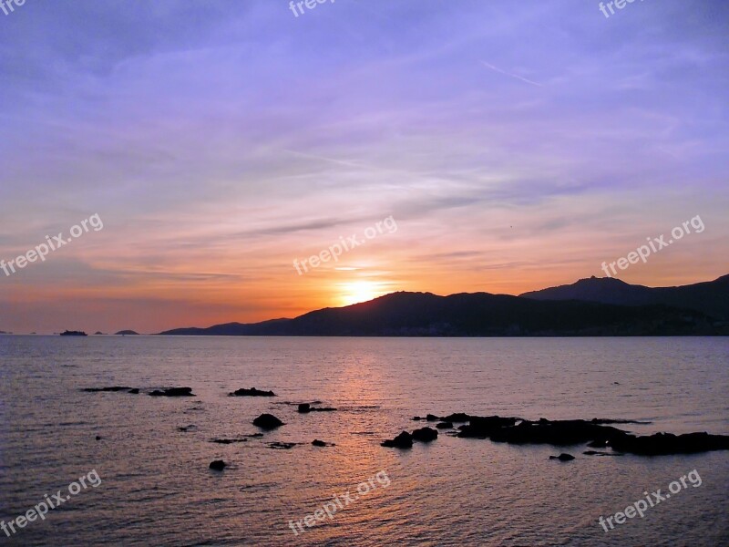 Corsican Ajaccio Bloodthirsty Islands Sunset