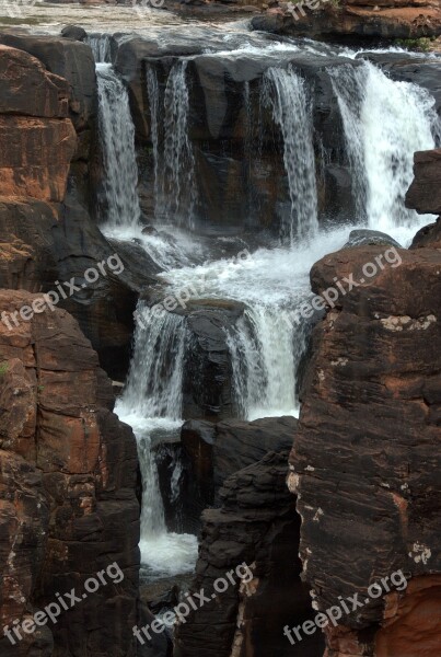 South Africa Drakensberg Cascade Mountain Erosion Cliff