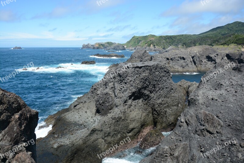 Izu Coast Rock Free Photos