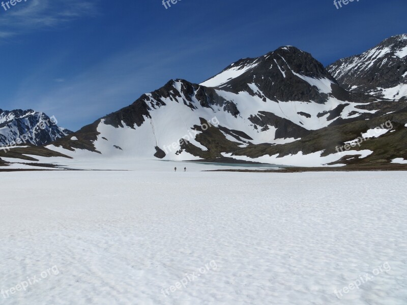 Snow Mountains Hike Alaska Nature