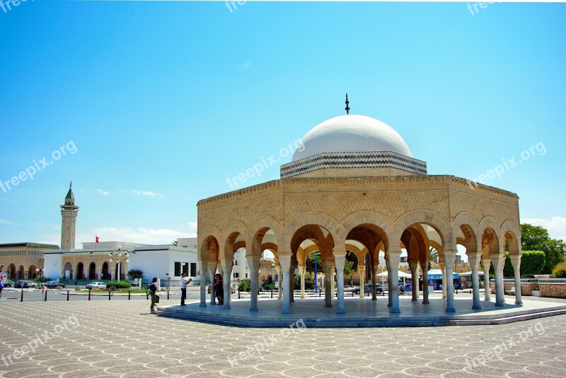 Tunisia Monastir Kiosk Mausoleum Bourghiba