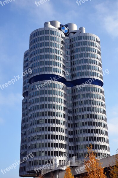 Building Bmw Museum Window High