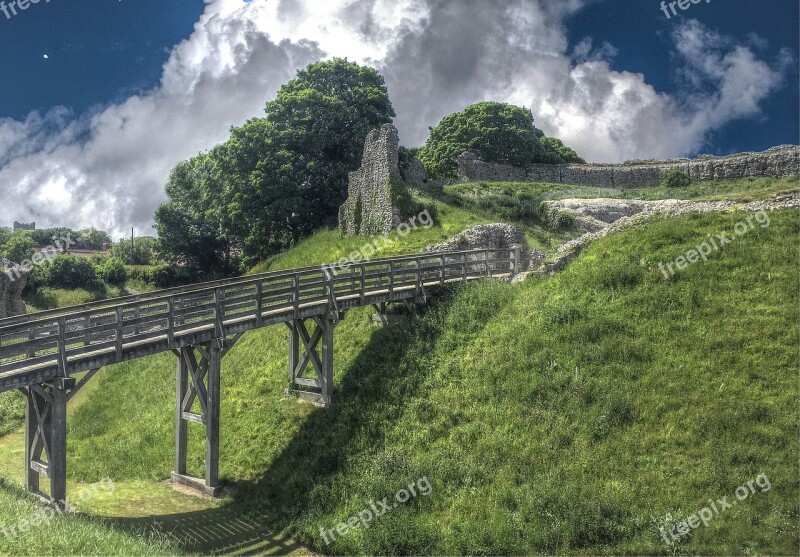 England Castle Acre Norfolk Castle Ruin Landmarks